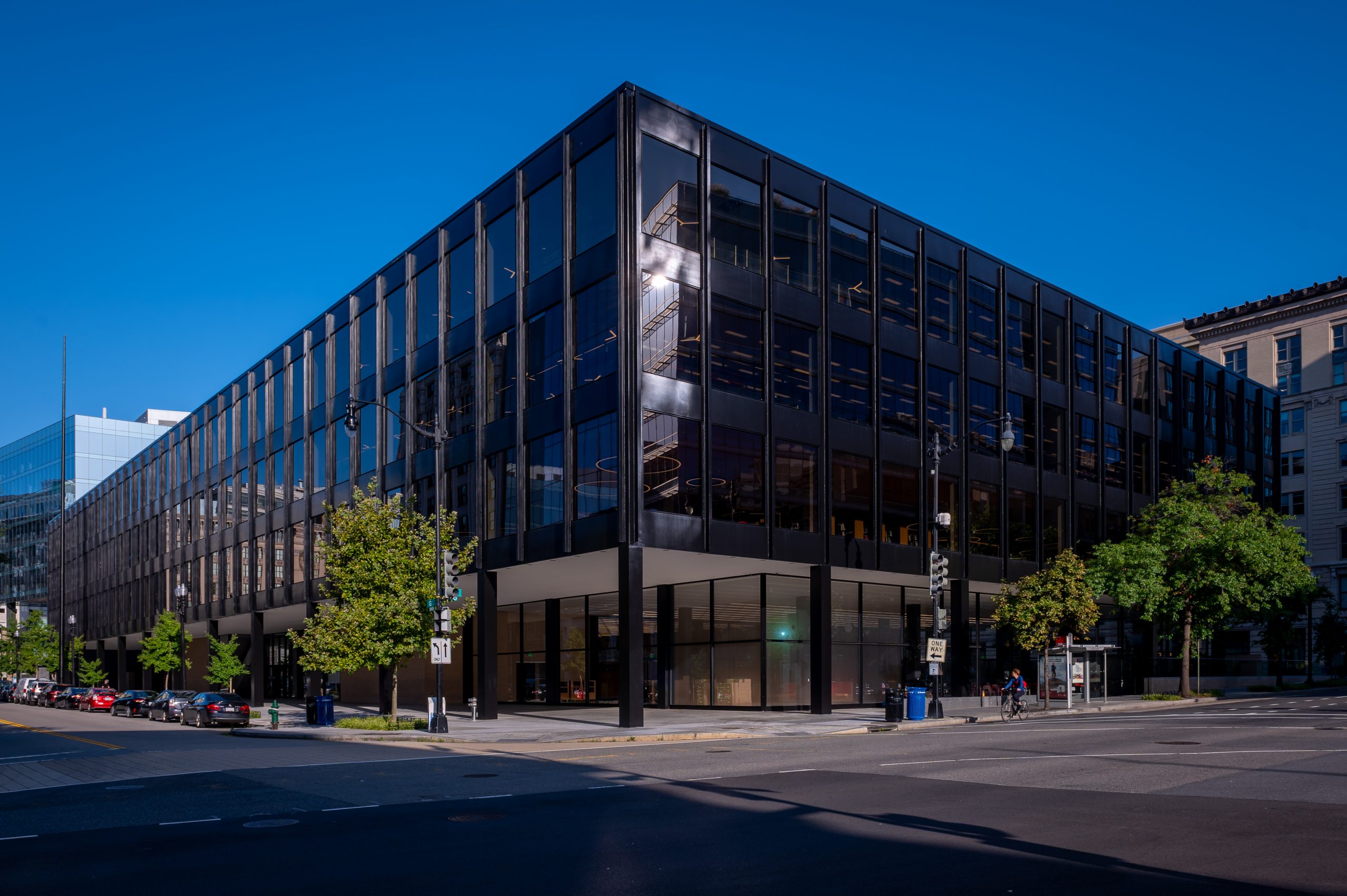 Glassy Exterior of Martin Luther King Jr. Library